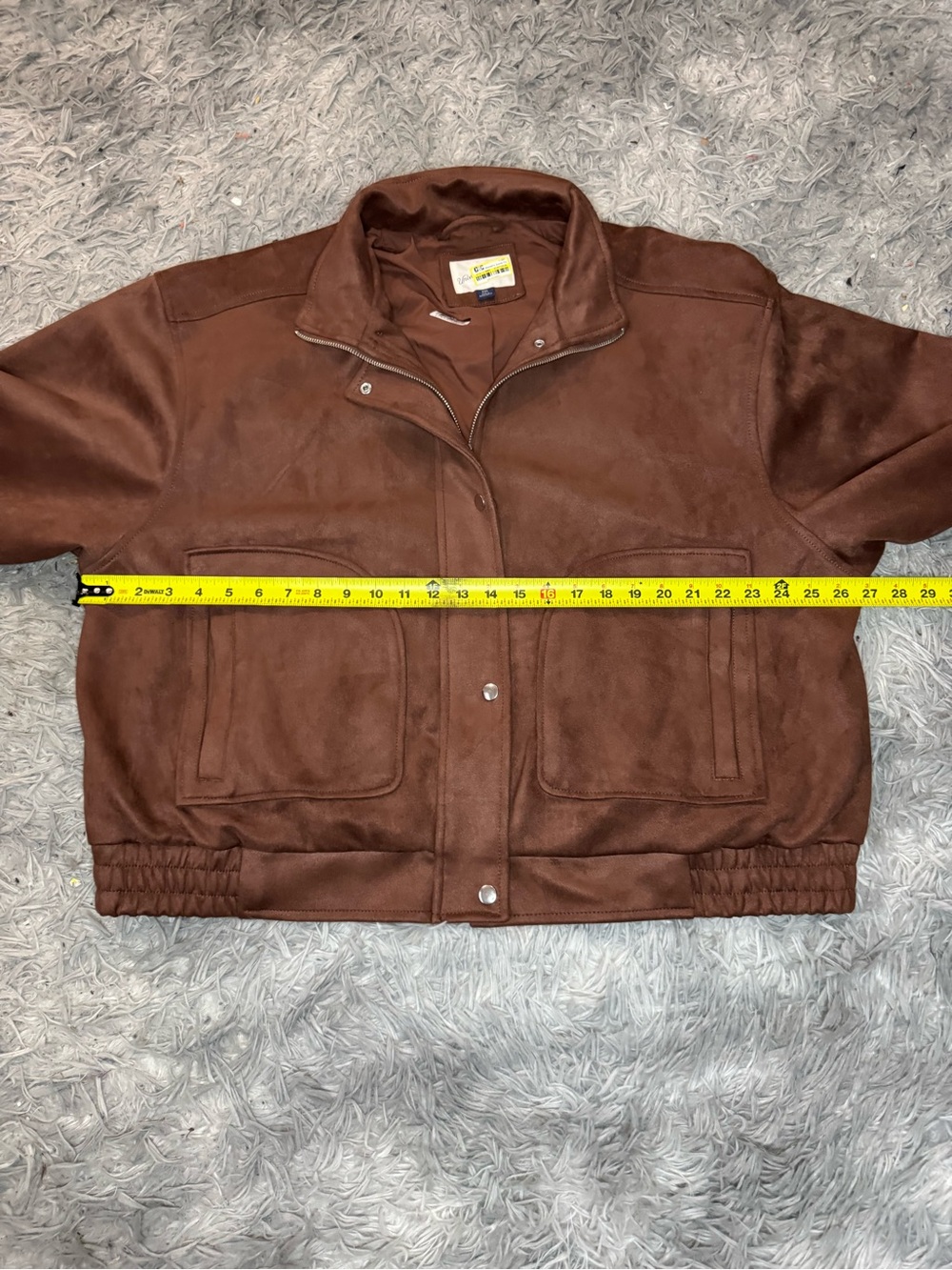Universal Thread Women’s Faux Suede Bomber Jacket - Brown Size XXL NWOT - Picture 10 of 12